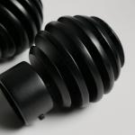 Paint Treatment Aluminum Alloy Adjustable Curtain Rod Knobs