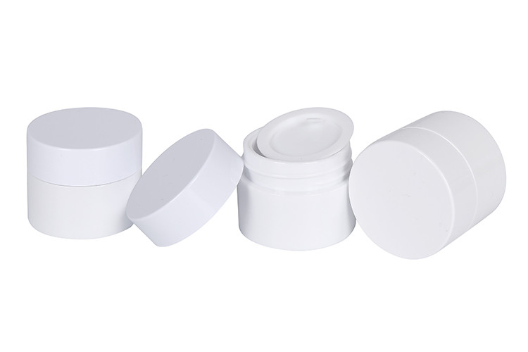 White PP 5g Screw Lid Cream Jars Cosmetic Packaging Trial Bottle