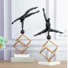 Buy cheap Custom Unique Gold Metal with Black Art Sports People Decorative Tabletop Crafts from wholesalers