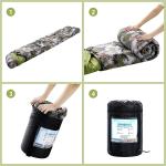 Camouflage Camping Sleeping Bag, Adults & Kids Seasons Warm Cold Weather Hiking