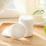 Buy cheap Pure White Soft Organic Cotton Face Pads High Absorption For Cosmetic Use from wholesalers