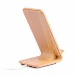A8 Qi Fast Wireless Mobile Charger Stand Light Wood 10W 5mm Working Distance