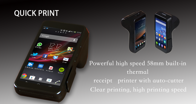 Android Pos System Thermal Printer 58mm Kiosk Printer with SDK Function and QR Scanner