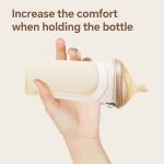 NICEPAPA FLIP-CAP Durable BPA-Free Food Grade Silicone Baby Bottle Hollow Scale