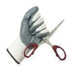 13 gauge polyester nylon liner palm smooth nitrile coated work gloves safety