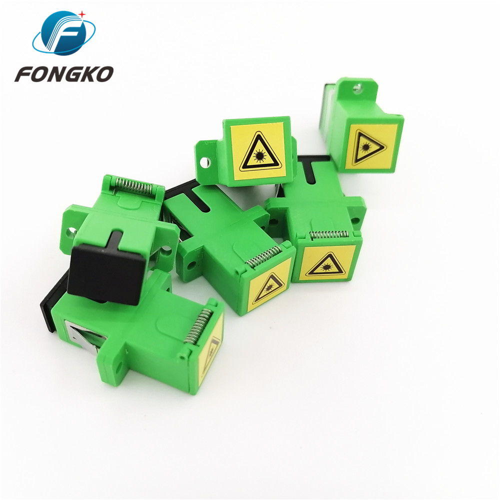 Manufacturer Optical fiber hybrid adapter Auto Shutter SC APC simplex flange fiber optical adapters