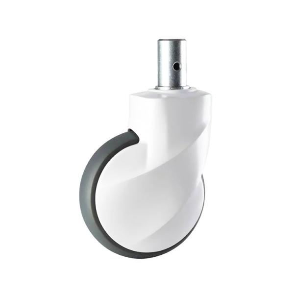 Buy cheap 5 Inch Soft Grey TPR Swivel Head Medical Casters With Solid Stem Silent Hospital Wheels from wholesalers