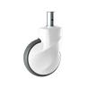 Buy cheap 5 Inch Soft Grey TPR Swivel Head Medical Casters With Solid Stem Silent Hospital Wheels from wholesalers