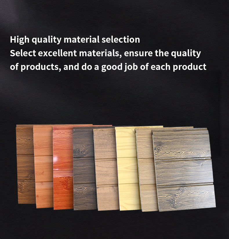 Contemporary Design Style Polyurethane Sandwich Board for Cold Room Carved Metal Board Exterior Wall Insulation in Villa