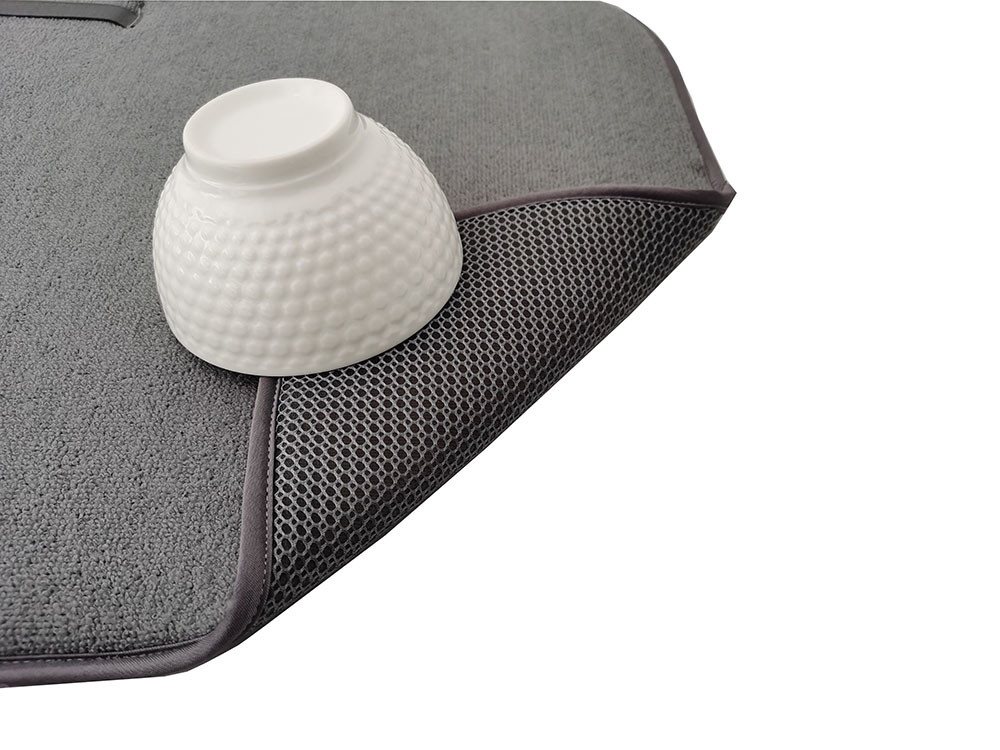 5mm Thickness Foam Absorbent Dish Drying Mat For Kitchen
