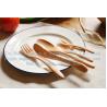 Buy cheap Wooden children's cutlery sets, wooden knife and fork spoon 5 sets of wooden fruit fork from wholesalers