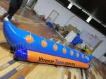 Single Tube Inflatable Pontoon Boats Fly Fishing Boats For 7 Persons Entertainme