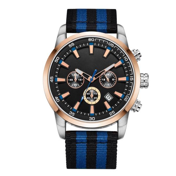 Buy cheap Nylon Strap Diameter 45mm Alloy Quartz Watch 3atm Men'S Multi Function Waterproof from wholesalers