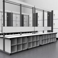 Buy cheap Kindergarten Workplace Lab Cupboards Wooden Furniture Digital HPL Lockers product