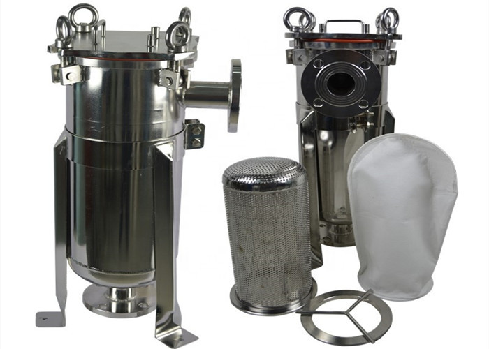 SS 316 304 High Pressure Filter Housing Size Customized For Food / Beverage