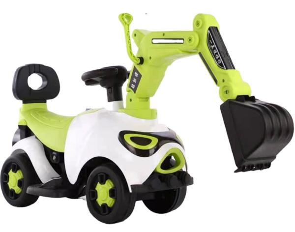 Children's Plastic Electric Excavator Outdoor Car With Battery Toy Car Motor