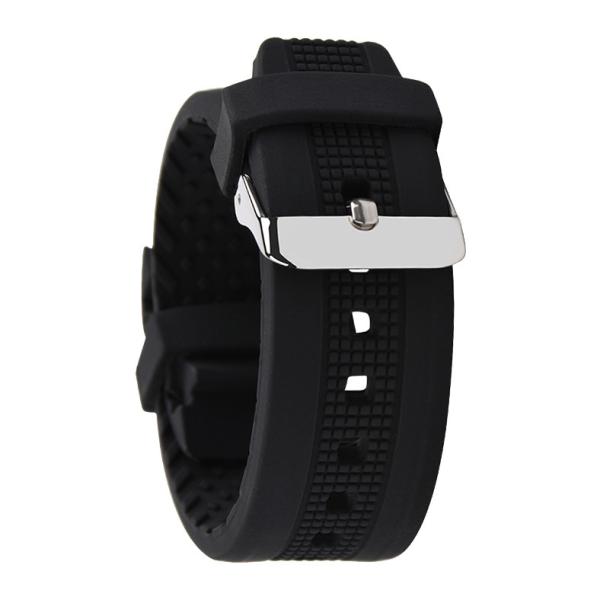 Buy cheap 22mm Mens Rubber Watch Bands Breathable SGS ROHS passed from wholesalers