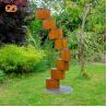 Buy cheap Outdoor Corten Steel Sculpture Large Rusty Metal Statues For Gardens from wholesalers