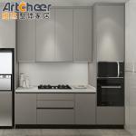 Outdoor BBQ Design Lacquer Kitchen Cabinet Kitchen Furniture with Sofa Close
