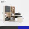 Buy cheap Double Seat Cabinet Screen Workstation Computer Desk Modernity Style for Finance Room from wholesalers