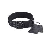 3 Colors Soft Nylon Dog Collar Military Adjustable With Metal D Ring / Buckle