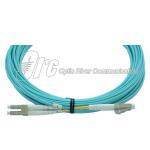 Aqua 2.0mm OM3 LC UPC Fiber Optic Patch Cord 850nm