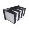 Buy cheap Fiberglass Cotton Synthetic Fiber V Bank Compact Cell Filter H14 Efficiency OEM/ODM from wholesalers