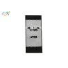 Buy cheap Black Label White Words Woven Custom Woven Clothing Tags Without Fold from wholesalers