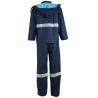 Buy cheap Hooded Reflective Running Rain Jacket Fishing Clothes Heavy PU High Visibility Rain Gear Poncho from wholesalers