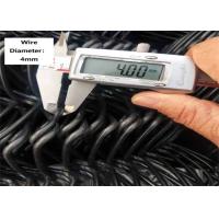 Buy cheap 4mm Wire Diameter Chain Link Fencing Galvanised Black And Green Highway Use product
