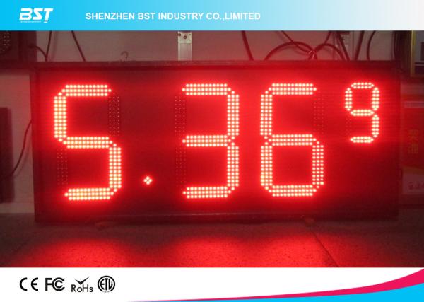 Buy cheap Red Semi Outdoor Led Gas Price Display With High Brightness 5000cd/sqm from wholesalers