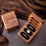 Handmade Wooden Wedding & Engagement Ring Box. Customizable Premium Quality for