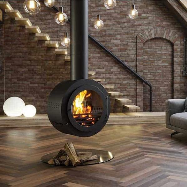 Buy cheap 700mm Indoor Heater Suspended Hanging Fireplaces Wood Burning Stove from wholesalers