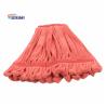 Buy cheap 11oz Floor Mopping Cloth 220gsm Small Size Red Loop End Microfiber Tube Mop Head from wholesalers