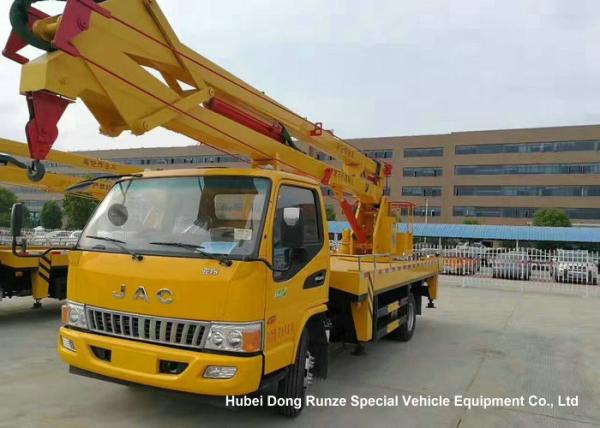 Buy cheap Hydraulic Rising Truck Mounted Aerial Platform , 16-18 Meter High Altitude Trucks from wholesalers