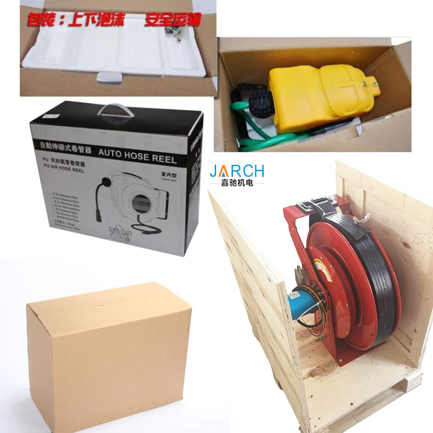JARCH Bare Ethernet Cable Compact Cable Reel , Power Cord Reels 4 Conductors spring cable reel
