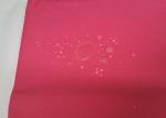 Rose Red Twill Oil Water Repellent Fabric Antistatic 240GSM