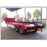 Buy cheap 2 Axle Low Bed Heavy Duty Trailer Mechanical Ramp Strong Carrying Capacity from wholesalers