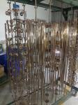 Large Capacity Double Chambers Stainless Steel Pipe Tube Parts Titanium Gold