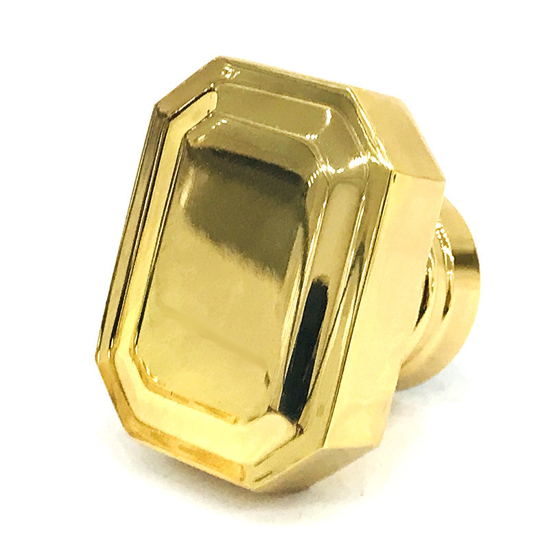 Classic Zinc Alloy Gold Plating Rectangle shape Metal Zamak Perfume Bottle Cap