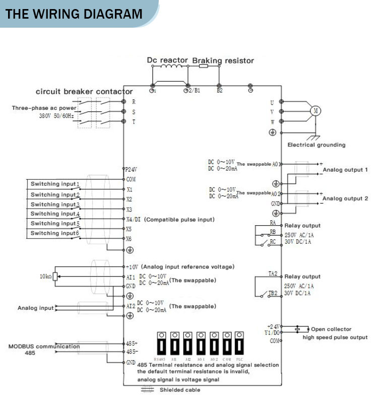 380V 7.5KW Vector Frequency Converter 50HZ To 60HZ