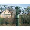Buy cheap Galvanized Steel Metal Garden Fences Panels outdoor PVC Coated V Bending 3d Curved Welded Wire Mesh fence from wholesalers