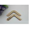 Buy cheap Europe standard light gold right-angle metal handbag corner purse protector from wholesalers