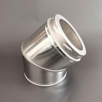 Buy cheap Stainless Steel 45 Degree Elbow Stove Chimney Pipe For Twist Locking System product