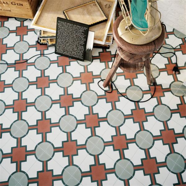 Buy cheap Encaustic 200x200mm Floor Ceramic Rustic Tiles For Bathroom And antibacterial Decorative Wall Tile For Office from wholesalers