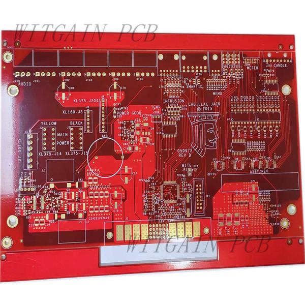 Buy cheap 8 Layer Multilayer Circuit Board Red Solder Printed 50 Ohm from wholesalers