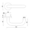 Buy cheap EN1906 Class 4 Outdoor Door Handles Concealed Screw Fixing Stainless Steel AISI304 / 316 from wholesalers