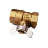Buy cheap 1/2 Brass Ball Valve Female And Female With Butterfly Handle from wholesalers