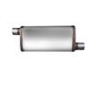 Buy cheap 2.25in Oval Bi-Direction 409 Stainless Steel Exhaust Muffler from wholesalers
