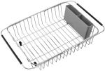 18G Thick SS Telescopic Sink Storage Rack Drain Hanging For Kitchen